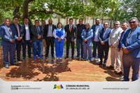 Em Brasília, vereadores de Laranjal do Jari, esteve reunida com o deputado federal Acácio Favacho