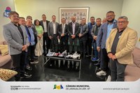 Em Brasília, vereadores de Laranjal do Jari, esteve reunida com o deputado federal Josenildo